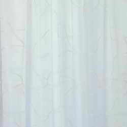 Перде BLOOM полупрозр.крем с бежови фигури ленена структ.145/250