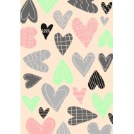 Килим Jazzy 08479 крем-крем сърца